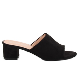 Crna visoka potpetica QL-89 Crna