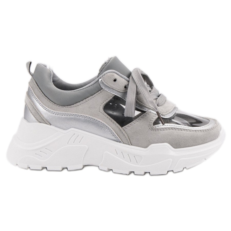 Prozirne tenisice siva