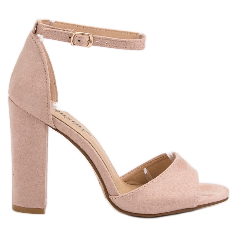 Seastar Sandale od antilopa na šanku ružičasta