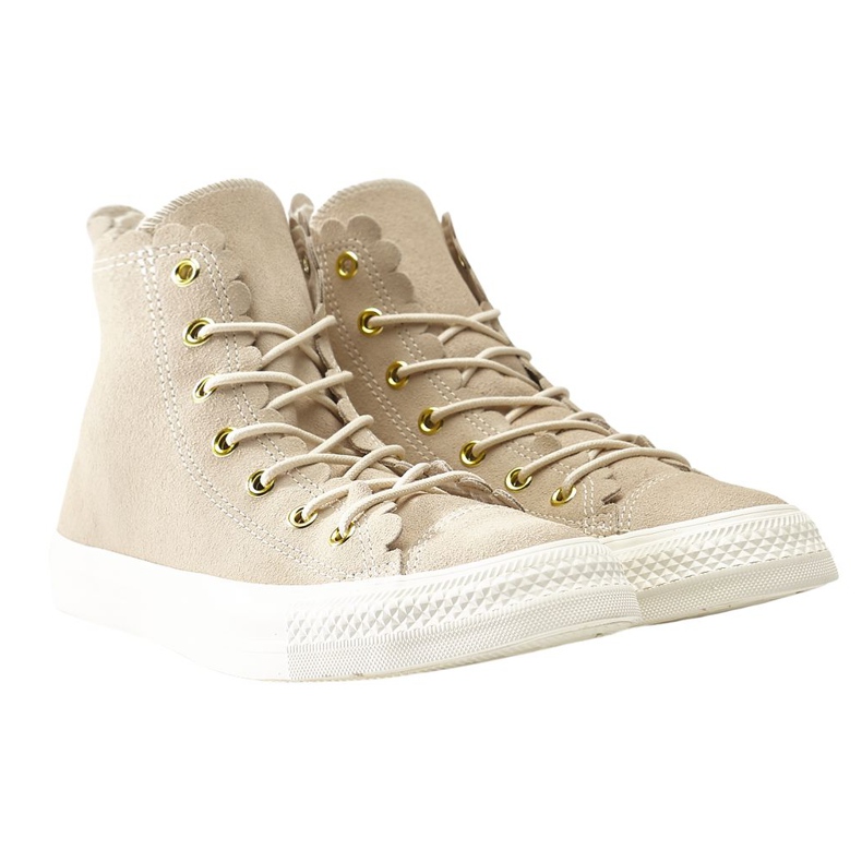 Converse Chuck Taylor All Star Scallop 421 Prirodna crna bjelokost smeđa