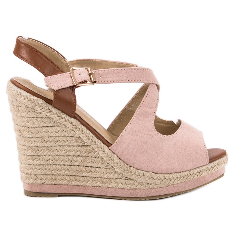 Laura Mode Sandale s visokim potpeticama ružičasta