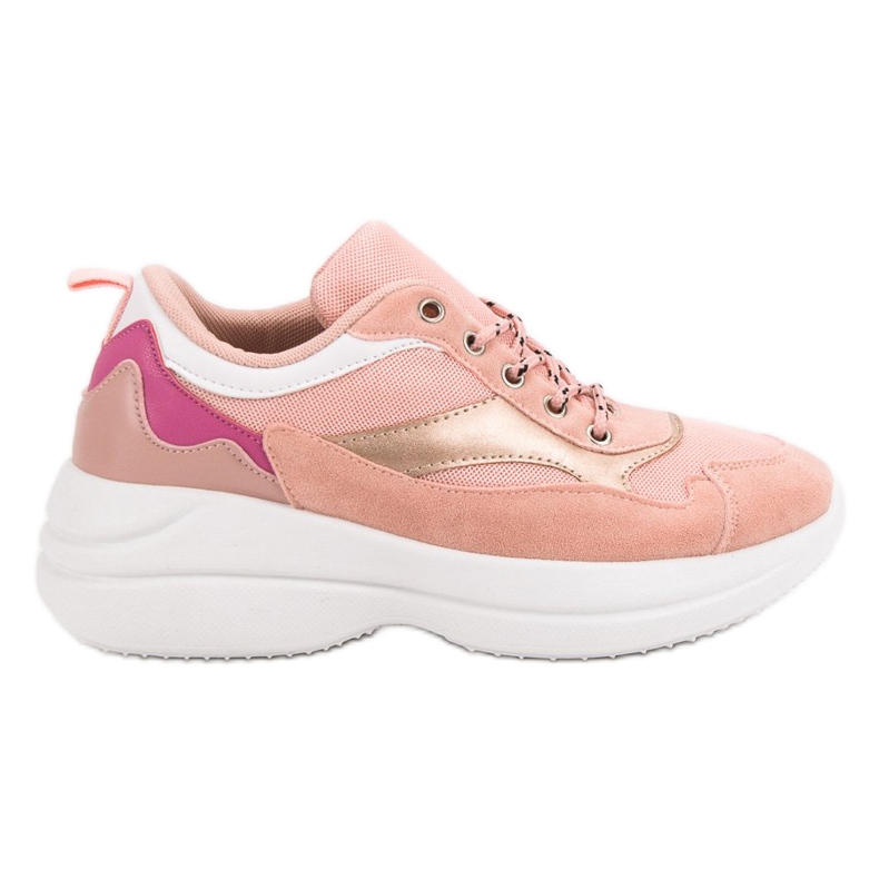 Modna obuća na platformi ružičasta