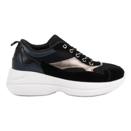 Modna obuća na platformi crna