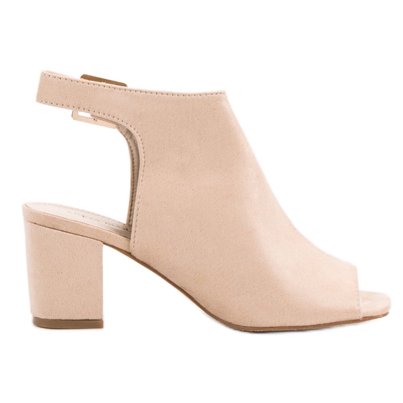 Super Mode Sandale izgrađene na šanku smeđa