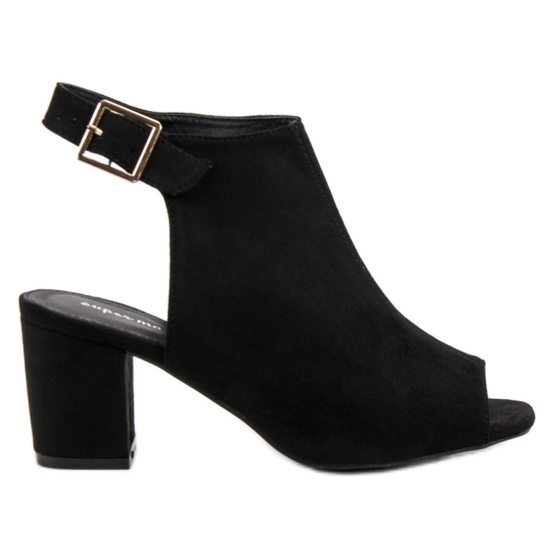 Super Mode Sandale izgrađene na šanku crno