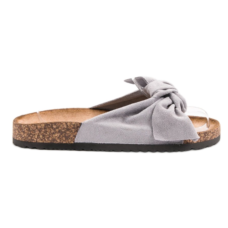 Anesia Paris Papuče od antilopa siva