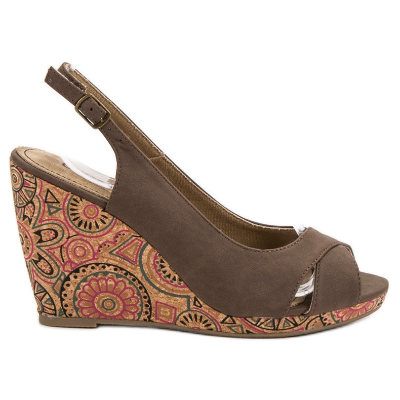 Corina Modne etno sandale smeđa