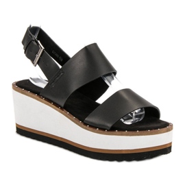 Corina Crne sandale na platformi crno