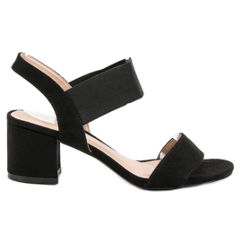 Sandale s visokim potpeticama crna