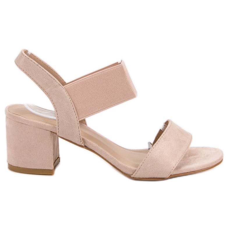 Sandale s visokim potpeticama ružičasta