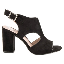 Zatvorene VINCEZA sandale crna