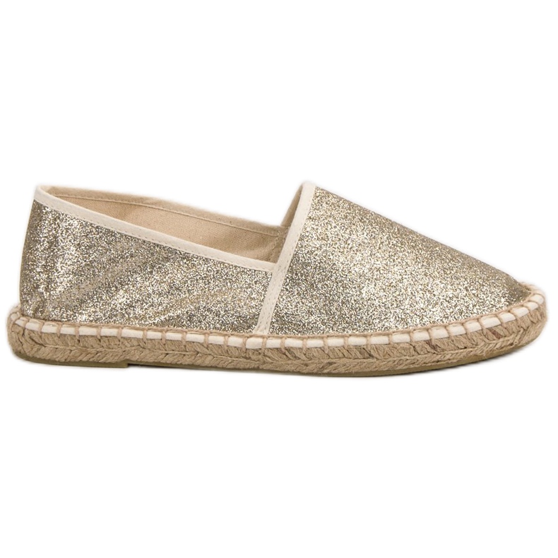 Cm Paris Sjajne zlatne espadrile zlatna