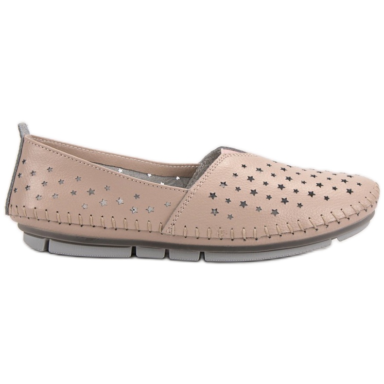 Kylie Kožne ženske cipele bež