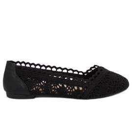 Crne 4701 Crne ažur balerine crna