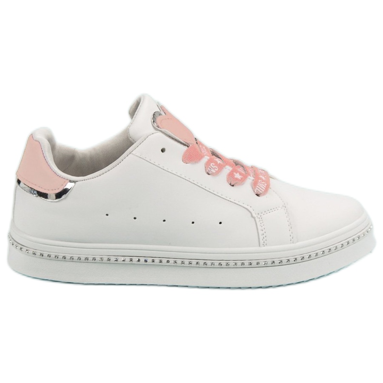 Sportske cipele na vezanje bijela