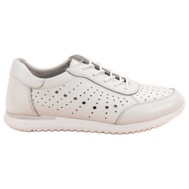 Kylie Bijele kožne cipele bijela