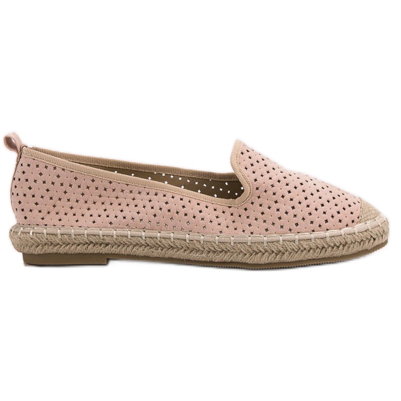 Lucky Shoes Puder Openwork Lords ružičasta