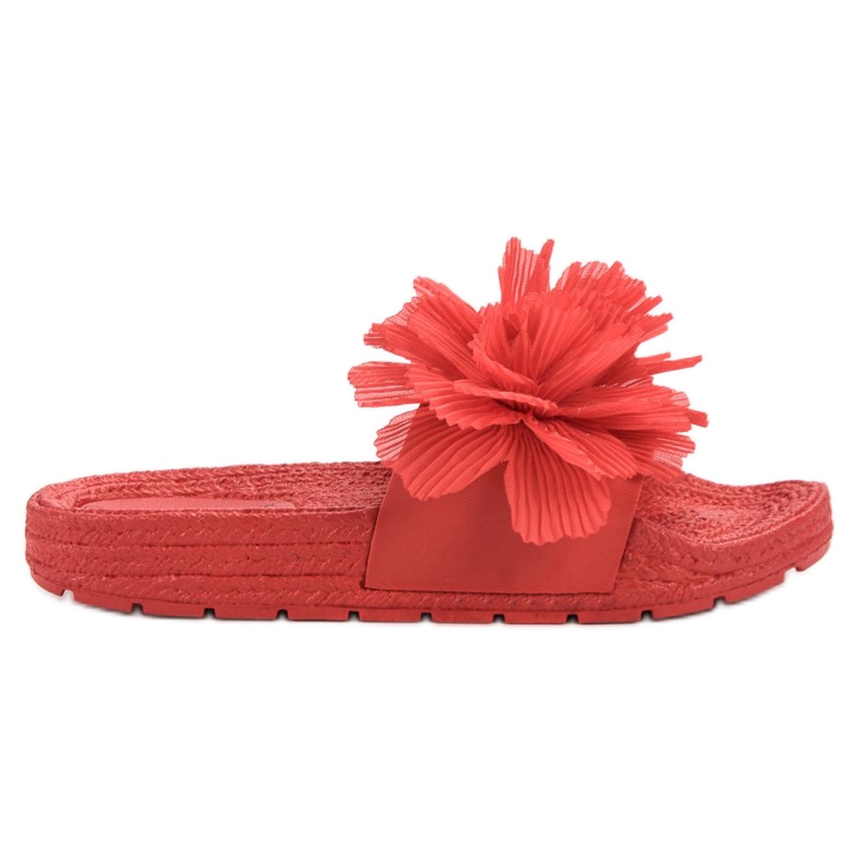 Seastar Crvene papuče s cvijećem crvena