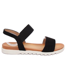 Crne ženske sandale 9001 Black crna
