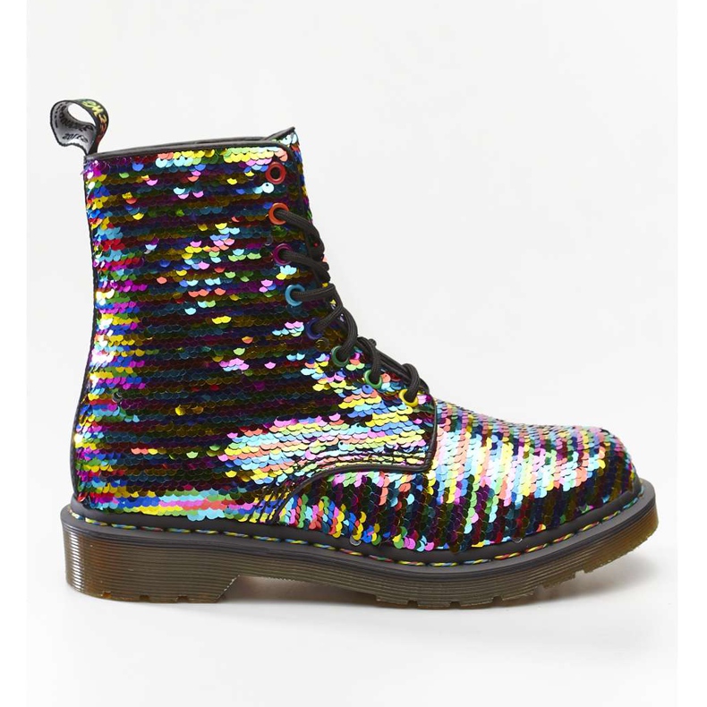 Dr. Martens 1460 Pascal Sequin Rainbow Multi Silver crno