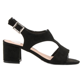 Queen Vivi Sandale od antilopa crna