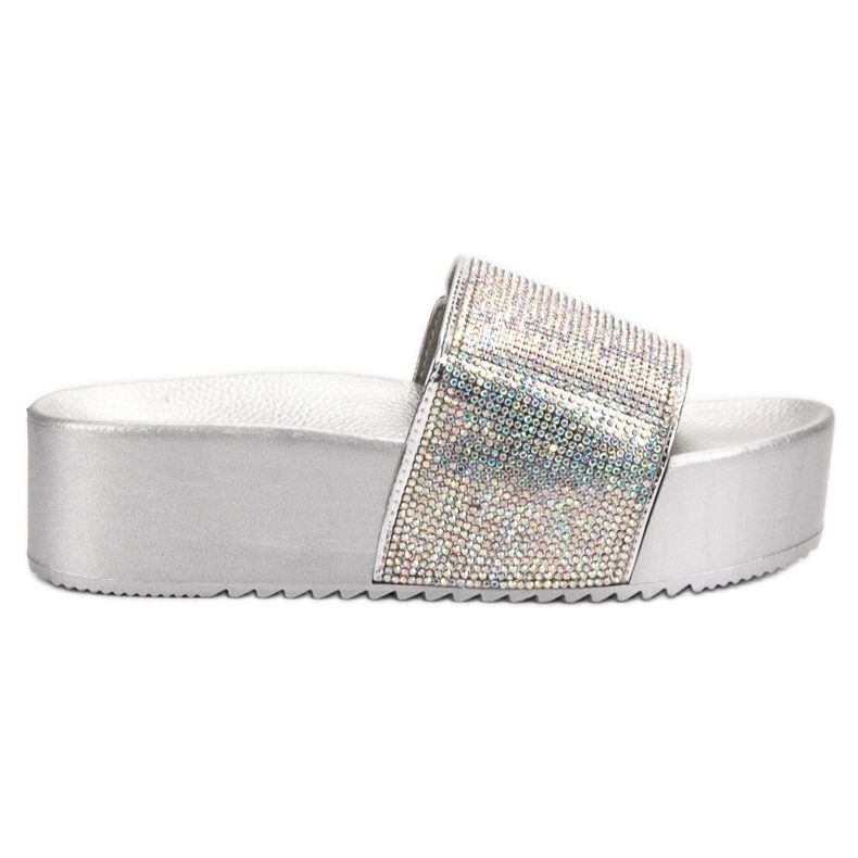 Marquiz Modne papuče na platformi siva