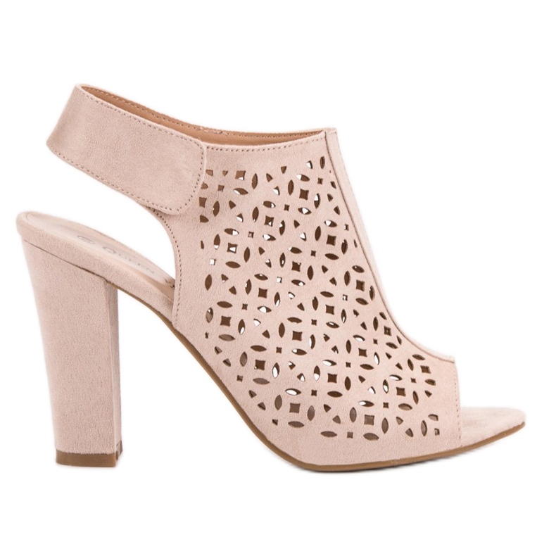 Queen Vivi Ažur sandale s gornjim dijelovima ružičasta