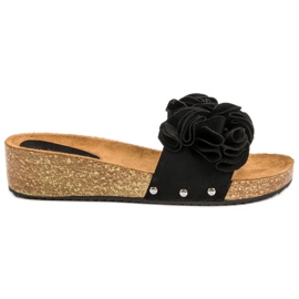 Seastar Ležerne crne papuče crna