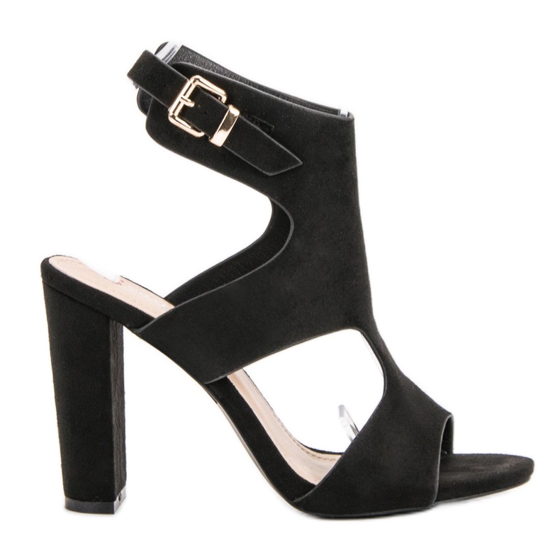 Seastar Elegantne sandale od antilopa crno