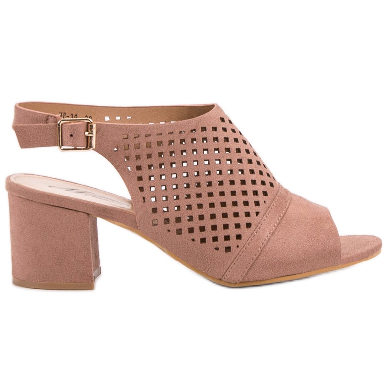 Ležerne zatvorene sandale ružičasta