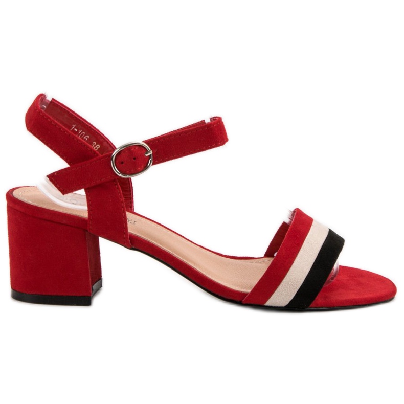 Queen Vivi Modne sandale na visoku petu crvena