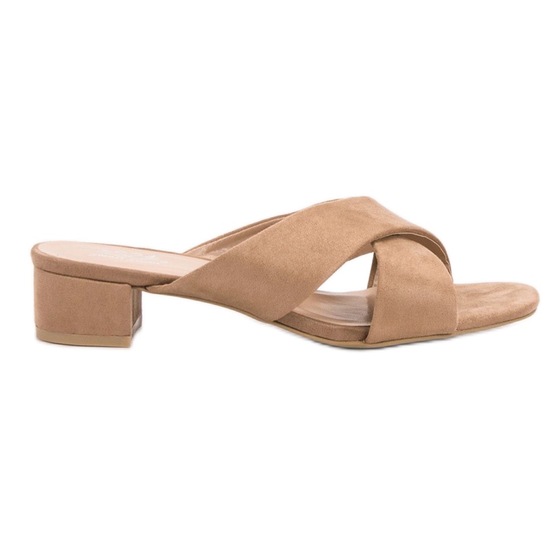 Small Swan Elegantne papuče od antilopa smeđa