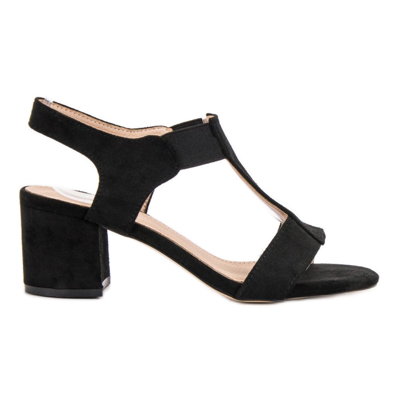 Evento Klizne sandale na post crno