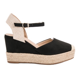 Seastar Espadrile na platformi crna
