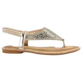 Encor Zlatne japanske sandale zlatni