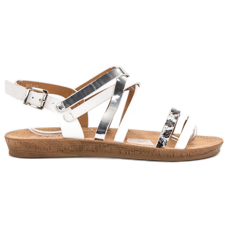 Seastar Modne bijele sandale bijela