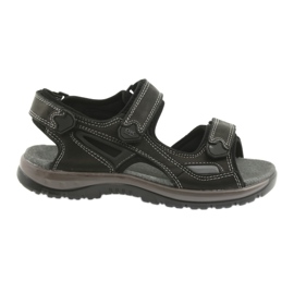 Sandale na čičak svijetlo EVA DK crno dno crna