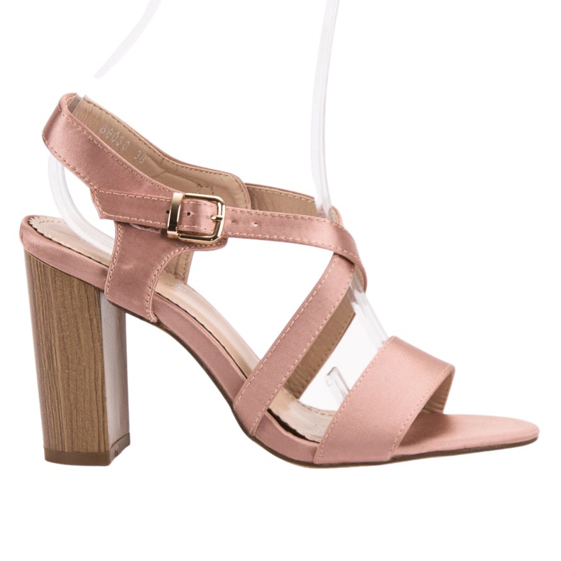Kayla Seksi sandale na šanku ružičasta
