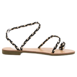 Comer Ženske sandale na klizanje crna