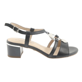 Sandale s ukrasom Caprice 28211 tamnoplave tamnoplava siva