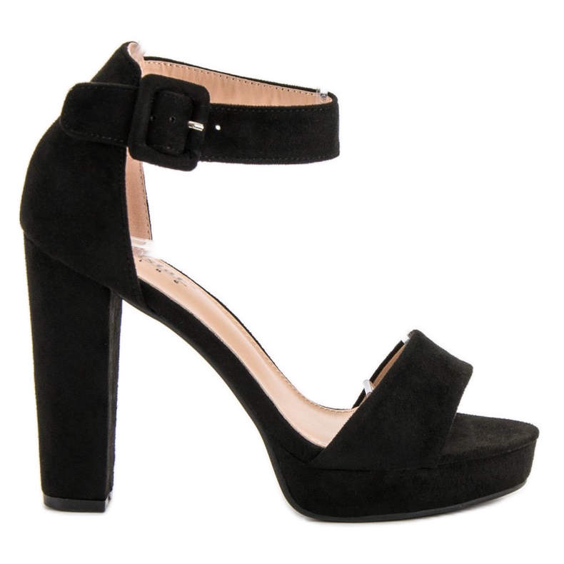 Seastar Seksi sandale na platformi crno