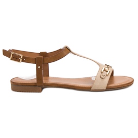Small Swan Ležerne sandale smeđa