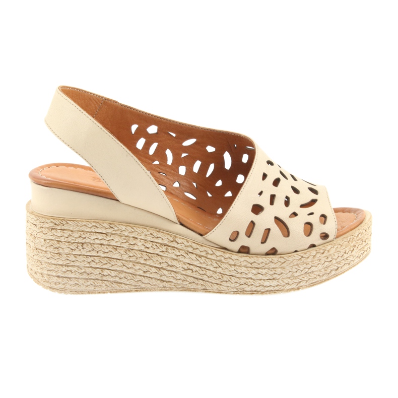 Sandale na klin Badura 4812 bež