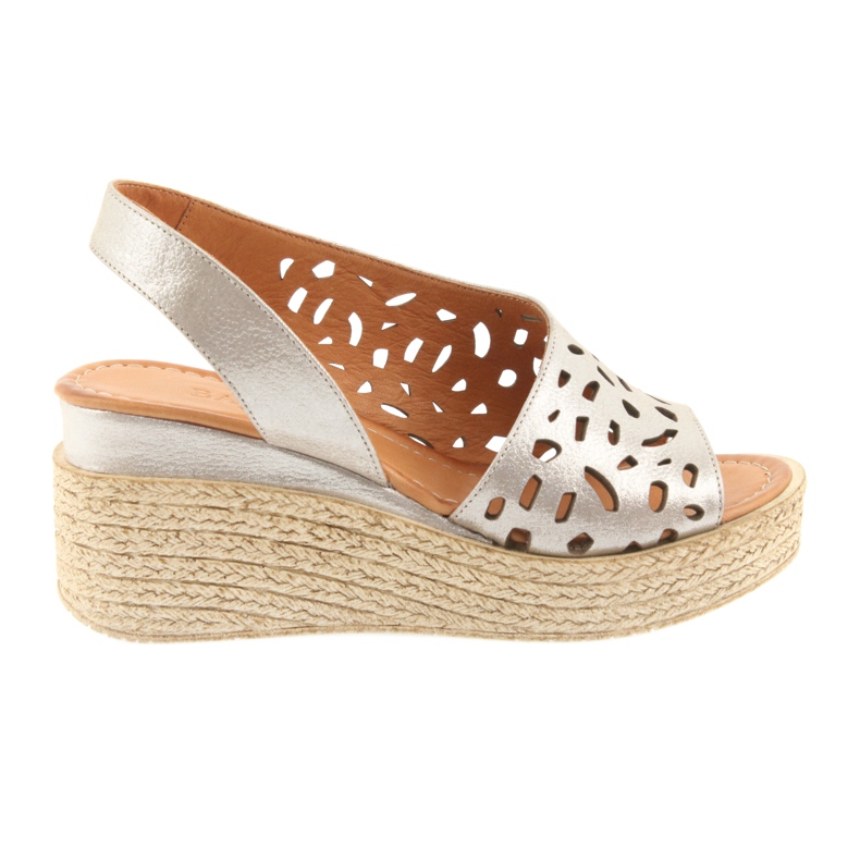 Sandale na klin Badura 4722 cappuccino bež