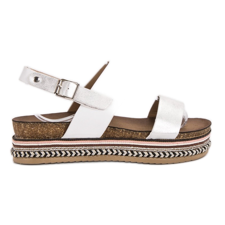 Seastar Sandale na platformi bijela