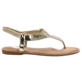Encor Zlatne japanske sandale zlatni