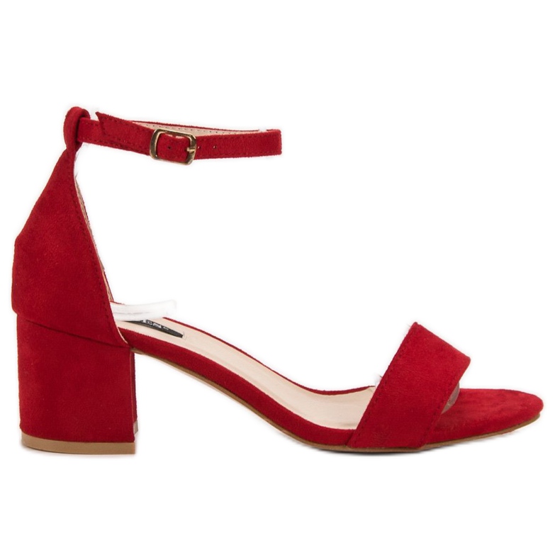 VICES sandale od antilopa crvena