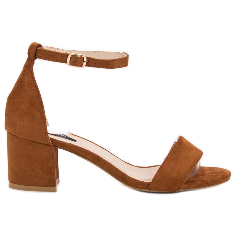 VICES sandale od antilopa smeđa