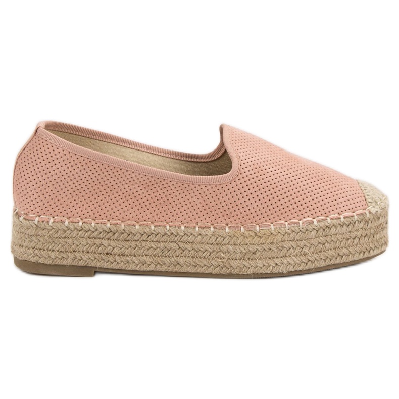 Best Shoes Lordsy na platformi ružičasta
