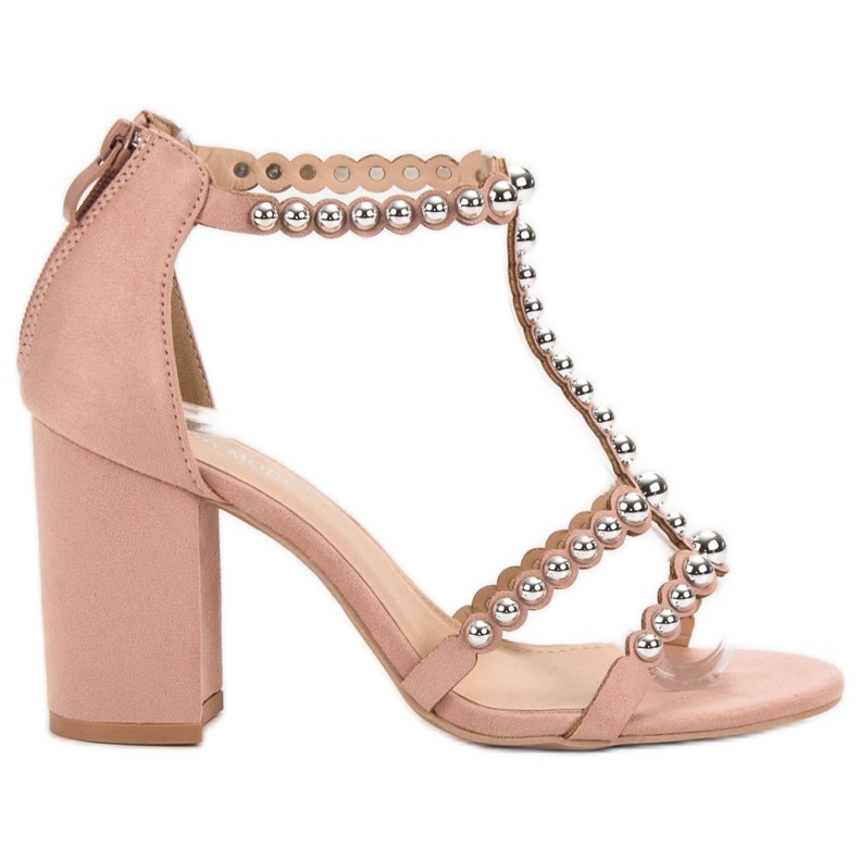Laura Mode Elegantne sandale ružičasta